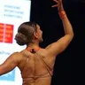 Billie Allan competing in aerobic gymnastics